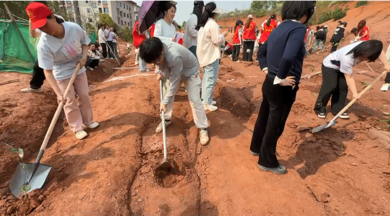 衡陽幼兒師范高等專科學(xué)校開展“綠色校園·黨員先行”植樹活動(dòng)