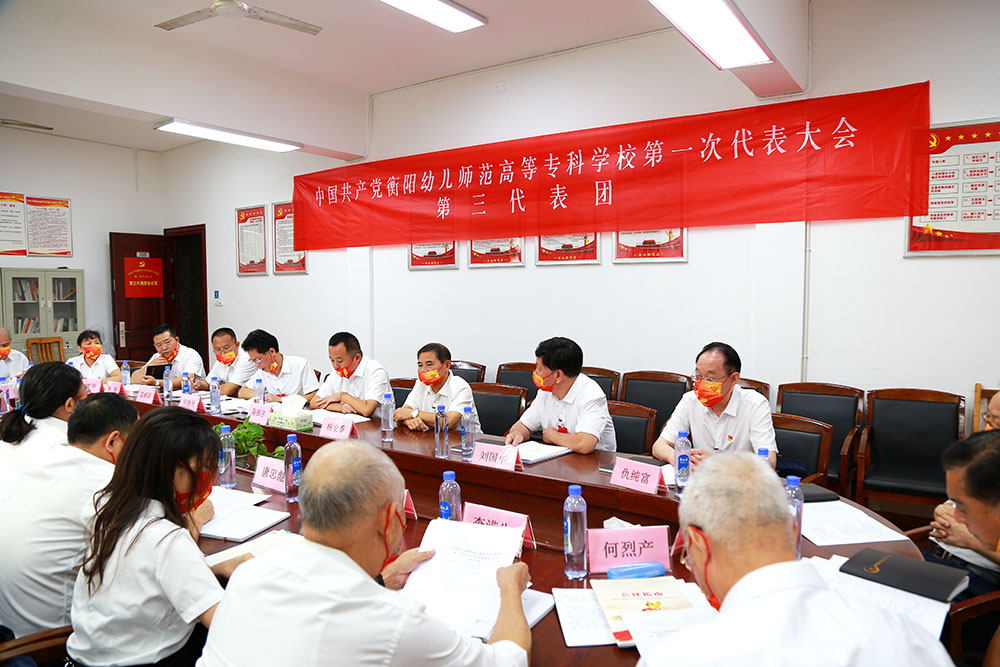 衡陽幼兒師范高等?？茖W校第一次黨代會代表熱議大會工作報告